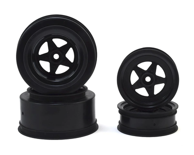 JCO3387B Startec Street Eliminator Drag Racing Wheels (Black) w/12mm