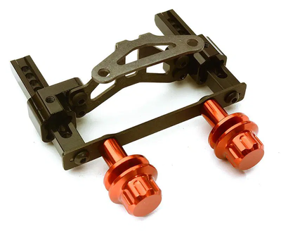 INTC28448RED Adjustable Rear Body Mount & Post Set for Traxxas 1/10 4-Tec 2.0