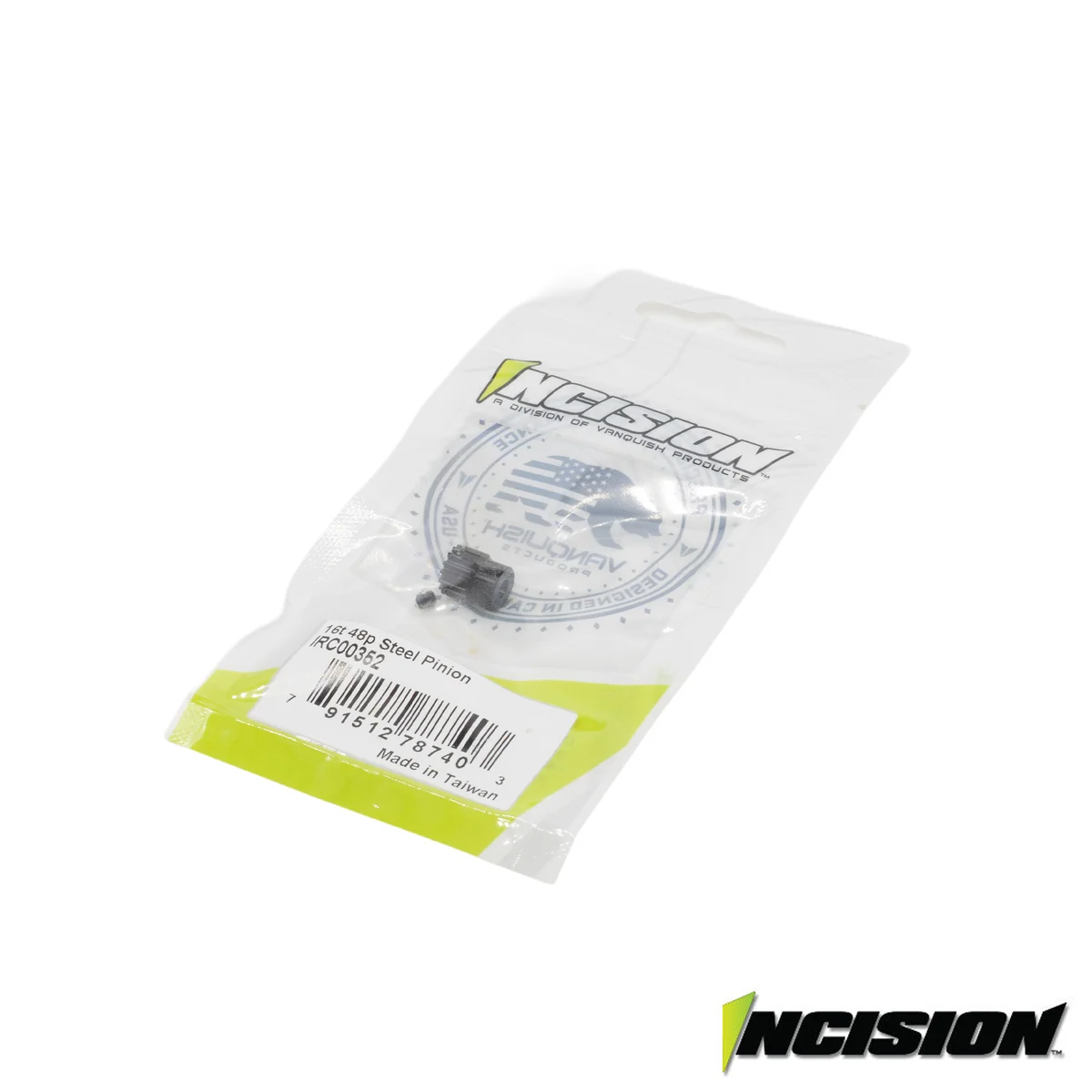 IRC00352 Incision 16t 48p Hardened Steel Pinion Gear