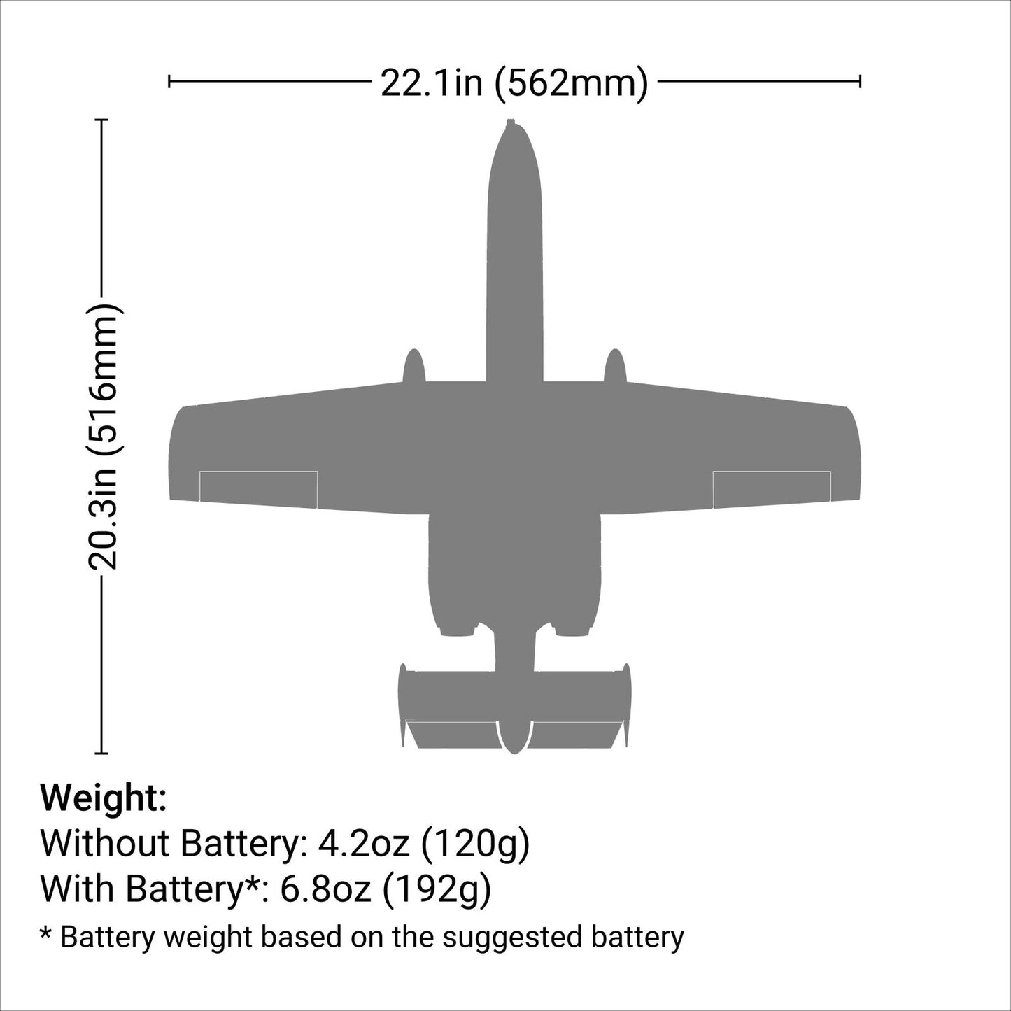 EFLU6550 UMX A-10 Thunderbolt