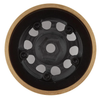 SSD00458 SCX24 1.0” Aluminum/Brass D Hole Beadlock Wheels (Black) (2) (24g)