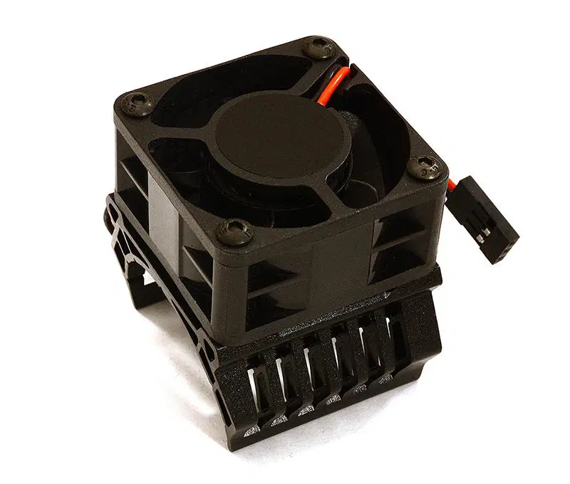 INTC28597BLACK 36mm Motor Heatsink+40x40mm Cooling Fan 16k rpm
