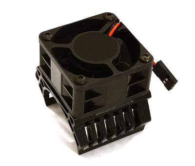 INTC28597BLACK 36mm Motor Heatsink+40x40mm Cooling Fan 16k rpm