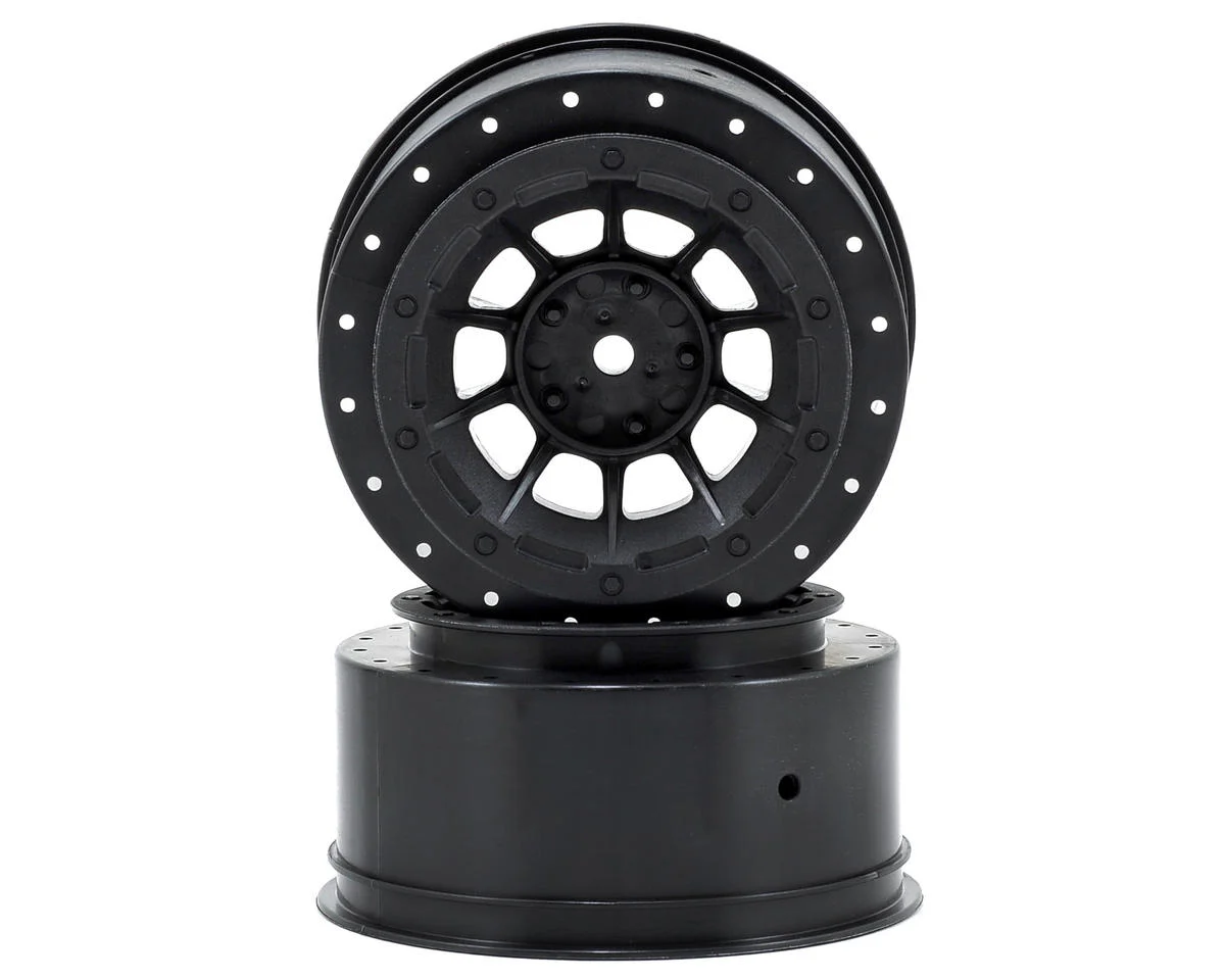 JCO3351B 12mm Hex Hazard Short Course Wheels (Black) (2)