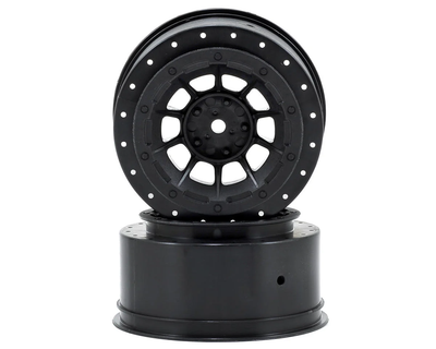 JCO3351B 12mm Hex Hazard Short Course Wheels (Black) (2)