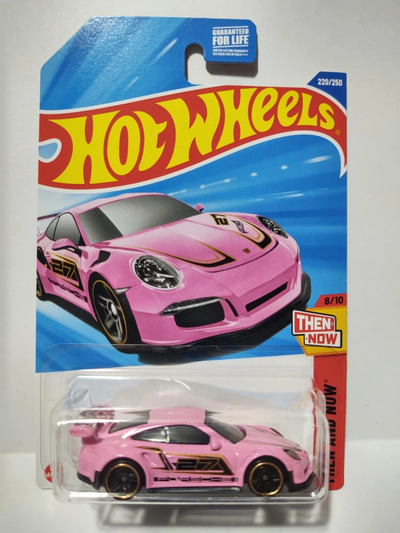 Hot Wheels Porsche 911 GT3 RS Pink W/ HotWheel Protector