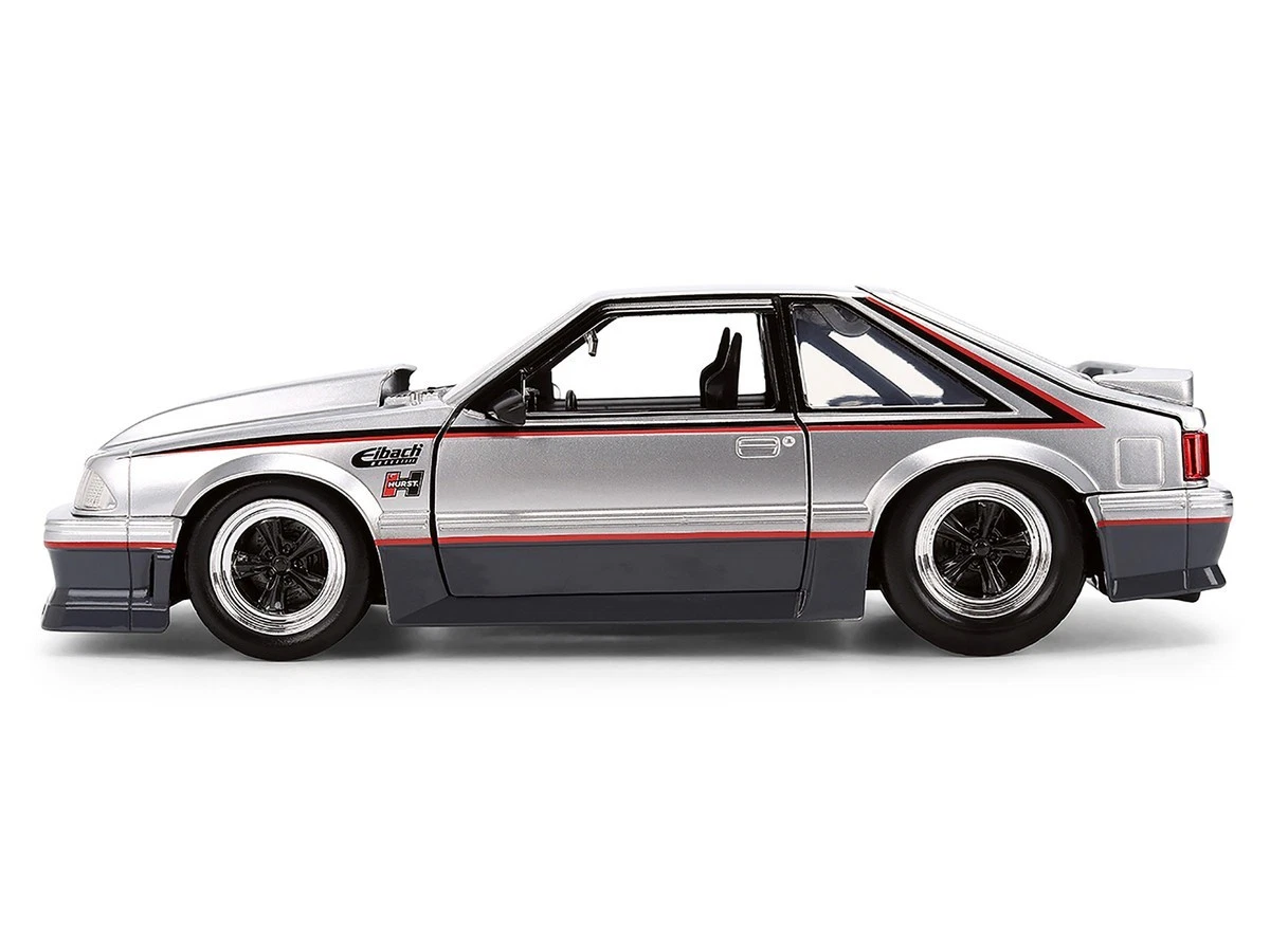 Jada 38347 1:24 1989 Ford Mustang GT Hurst Eibach – Silver – Autoworks