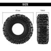 T7020 INJORA 0.7" 41*14mm Cling On Tires for 1/30 SCX30