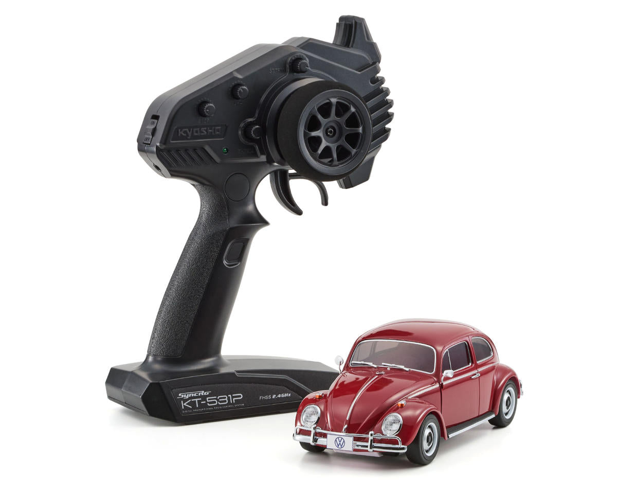 KYO32374RR Kyosho MR-04 RWD Mini-Z Readyset w/Volkswagen 1300 Beetle 1966 Body (Ruby Red)