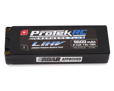 PTK513322 2S 130C Low IR Si-Graphene + HV LiPo Battery (7.6V/9600mAh) w/5mm Connectors
