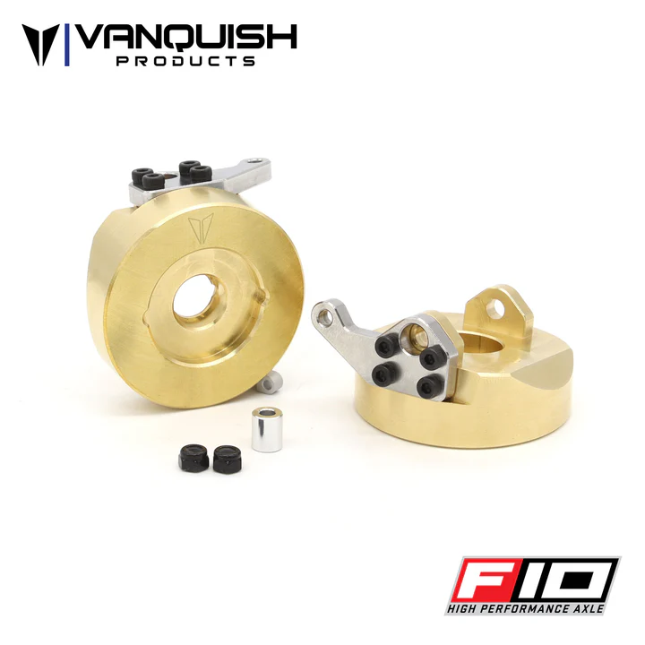 VPS02910 Vanquish Products Brass F10 Straight Axle Steering Knuckles