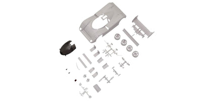 KYOMZN239 Jaguar XJR-14 White Body Set (W/Rims) For RWD