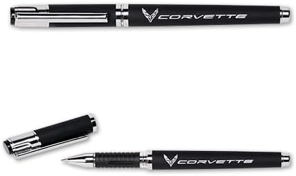 C8 Corvette Earl Gel Black Ink Pen for Writing - Silver/Black