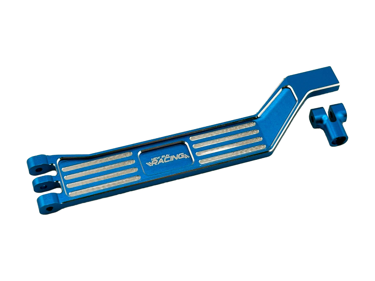 NSRMINIM005BL Aluminum Battery Hold Down For Traxxas Mini Maxx-Blue