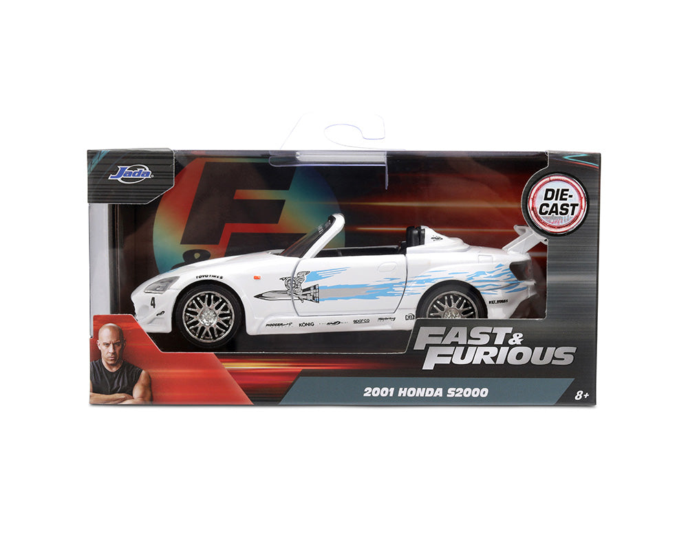 Jada 35629 1:32 2001 Honda S2000 (Remix) – White – Fast & Furious 25 Year Anniversary