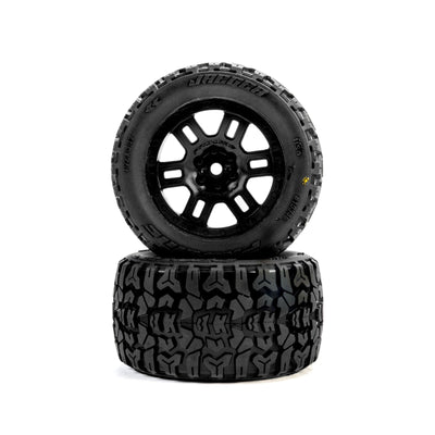PRO1034610 Jaeger Front/Rear MT Tires MTD 12mm Black Split Six (2): ARRMA MINI KRATON