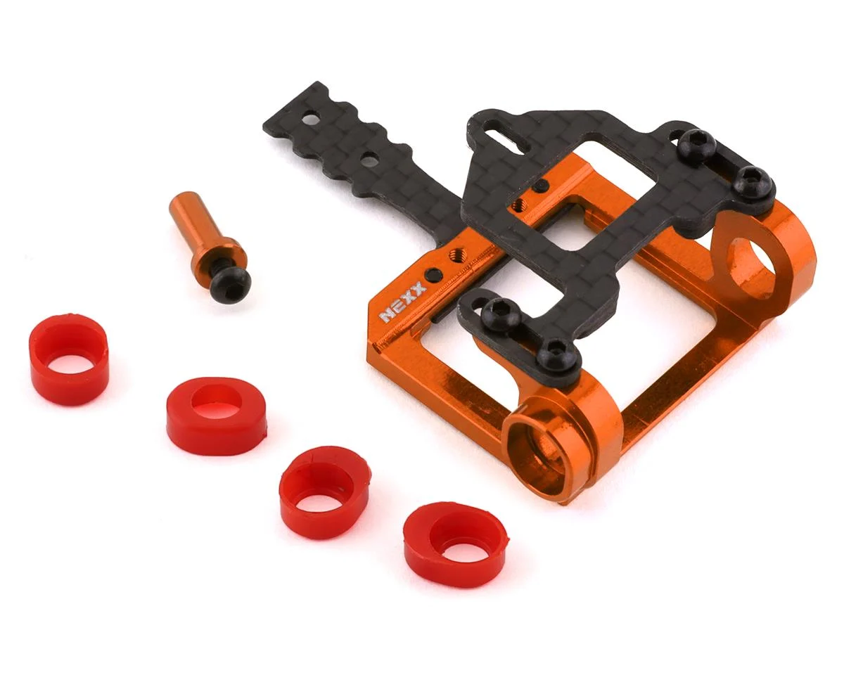 NX-058 NEXX Racing Aluminum Square Motor Mount for 98-102mm LM (Orange)
