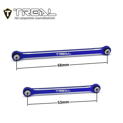 X003LAWPCN TREAL TRX4M Lower Links Set (4pcs) Aluminum 7075 Lower Chassis 4-Links Upgrades 1/18 Scale-Blue