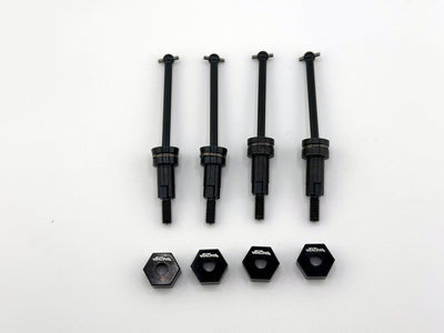 NSRAR11837 Fr & Rear Upgrade Metal Drive Shaft CVD For Arrma 1/18 Mojave - 4 pc