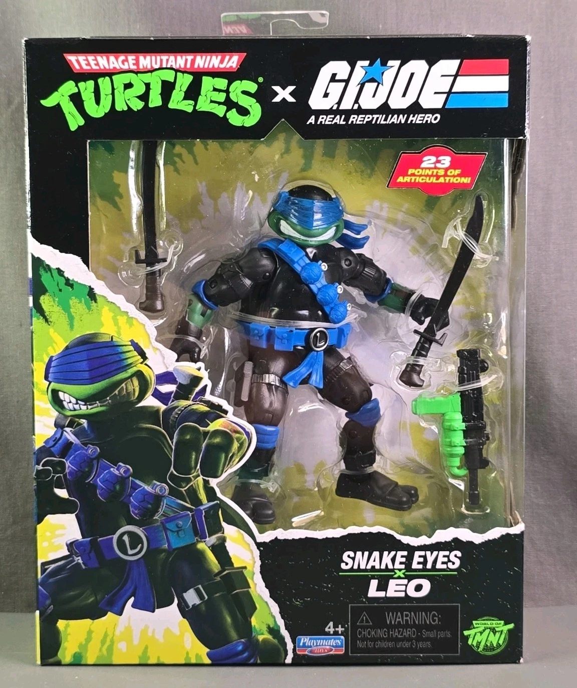 PL81901 TMNT . G.I. Joe Leonardo Snake Eyes Action Figure