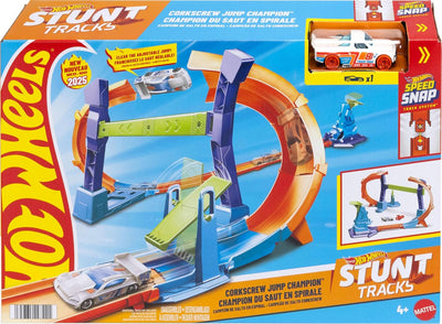 HWGBF81 Hot Wheels Stunt Tracks Corkscrew Jump Champion