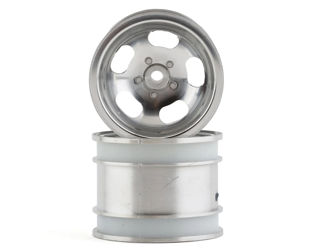 KYOSCH004SCB Kyosho 5-Spoke Rear Wheel (Satin Chrome) (2) (2014 Beetle)