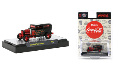 M2Machines 52500-A36 1:64th Scale Coca-Cola 1932 Ford Tudor Sedan - CHASE!