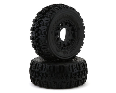PRO119010 Trencher X SC 2.2/3.0 Tires w/Raid Wheels M2 12mm Hex