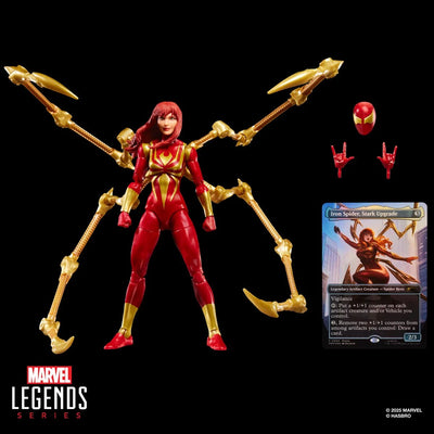 HSG0639 Spider-Man Marvel Legends Magic: The Gathering Mary Jane Watson (Iron Spider) 6-Inch Action Figure and Card