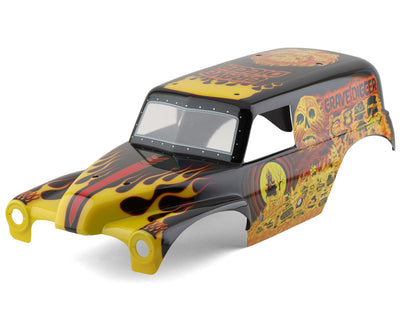 PRO359312 LMT 1/10 Grave Digger Fire Pre-Painted Body (Red)
