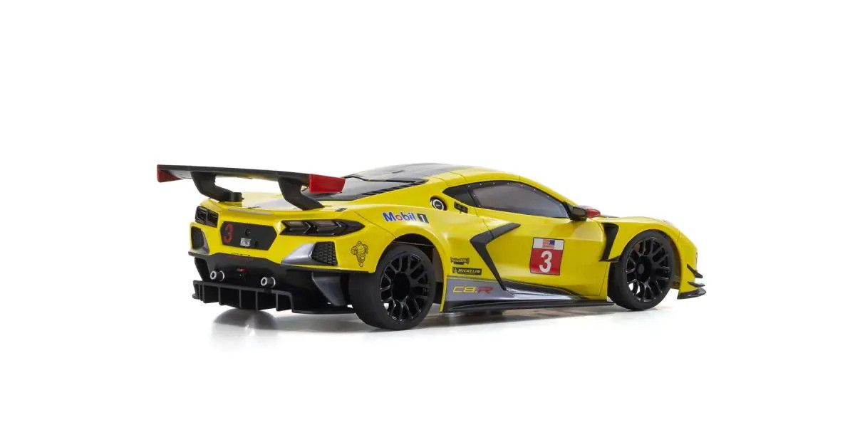 KYO32342Y 1/28 Chevrolet Corvette C8.R MINI-Z RWD RTR, Yellow