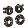 4M-100-101 INJORA Brass Steering Knuckles and Counterweight for 1/18 TRX4M