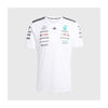 JX5798 Mercedes AMG Petronas Formula 1 2025 Men's Team Driver Jersey - White -