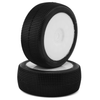 RWS180112SLBW Raw Speed RC Mach One 1/8 Buggy Pre-Mounted Tires (White) (2) (Soft - Long Wear)