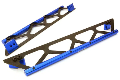 INTC26834BLUE Machined Side Protection Nerf Bars 1/5 4X4