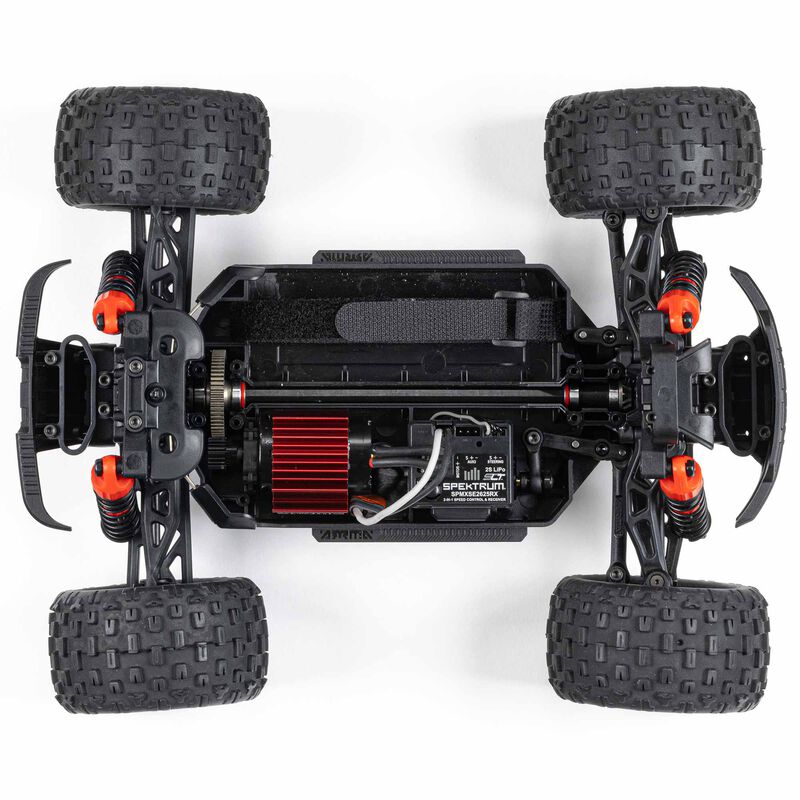 ARA2102 1/18 GRANITE GROM 4X4 RTR Brushed Monster Truck (Battery & Charger Included) Red