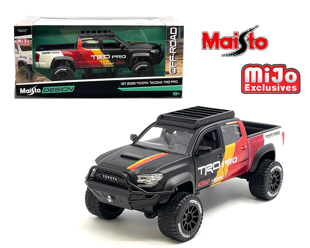 Maisto 32458 1:24 MD Toyota 2023 Tacoma TRD Matte Black Mijo 2400