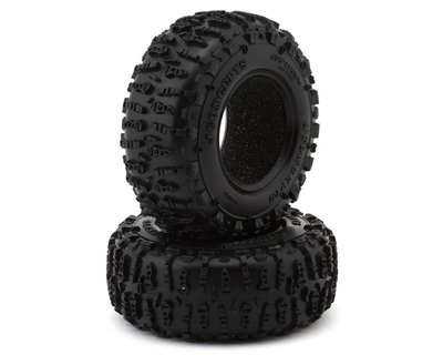 JCO4200-02 JConcepts Ruptures 1.3" Micro Rock Crawler Tires (63mm OD) (2) (Green) w/Foam Inserts