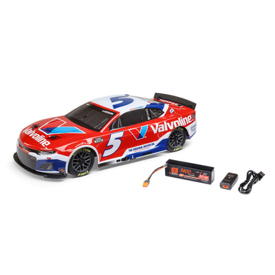LOS1122505 1/12 NASCAR RC Racecar Kyle Larson No. 5 Valvoline 2025 Chevrolet Camaro ZL1 2S AWD RTR Brushed On-Road (Battery & Charger Included)