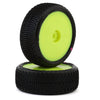 JCO4085-2211 Mini-B Fuzz Bite Pre-Mounted Front Tires (Yellow) (2) (Pink)