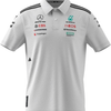 JW0586 Mercedes AMG Petronas Formula 1 2025 Men's Team Polo Shirt - White -