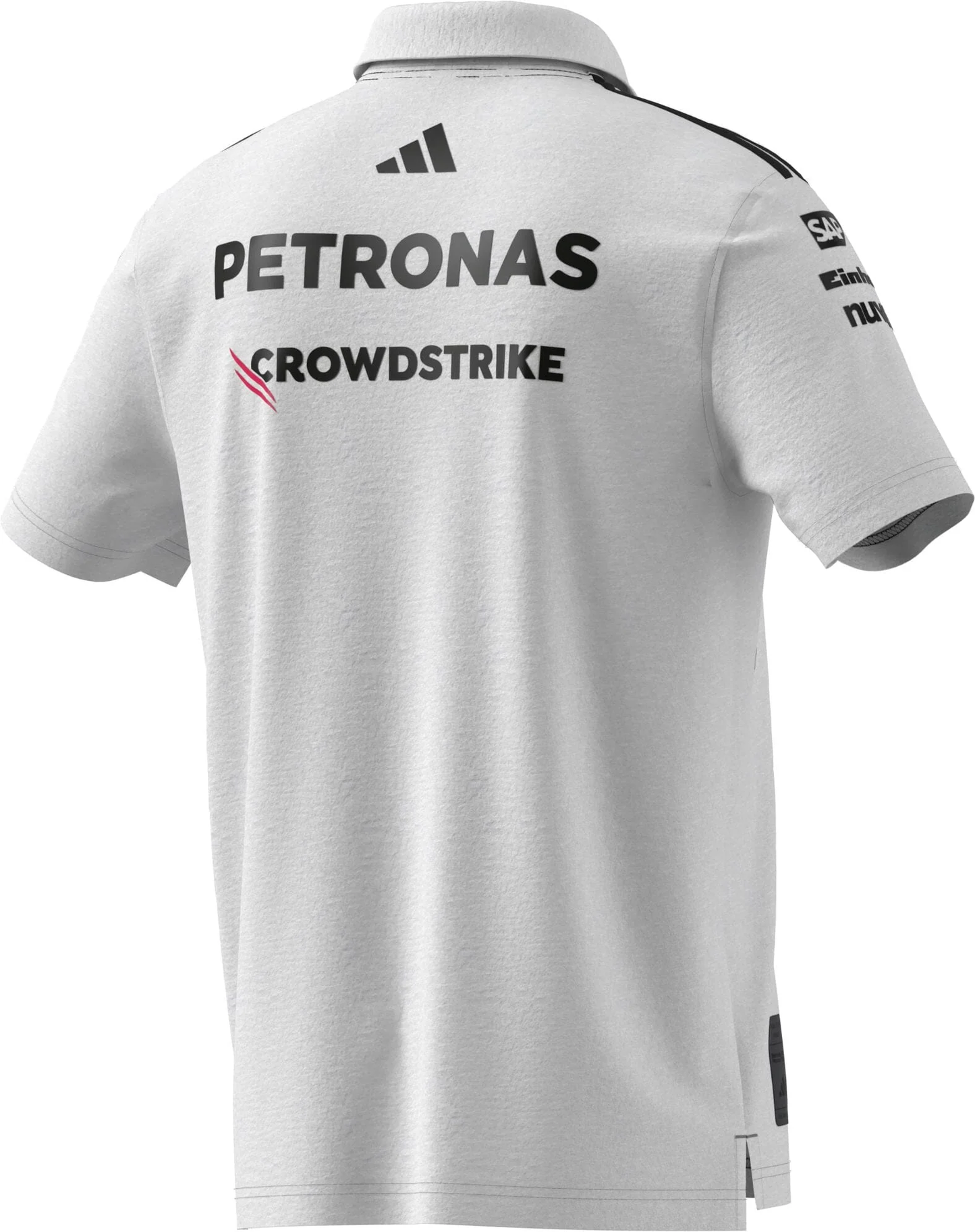 JW0586 Mercedes AMG Petronas Formula 1 2025 Men's Team Polo Shirt - White -