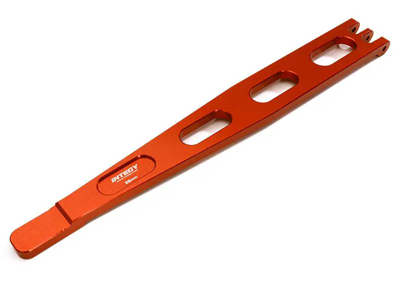 INTC28038RED Billet Machined Alloy Battery Plate 1/10