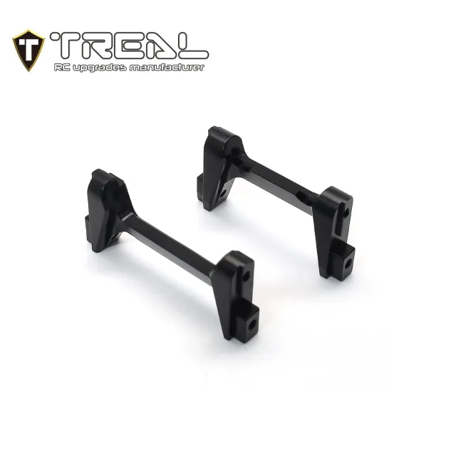 X003KIJ5XX TREAL Aluminum 7075 Front and Rear Bumper Mounts Set (F&R) for 1/18 TRX4M-Black