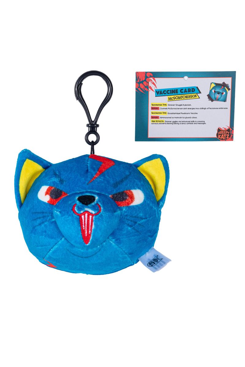 L2P KK4018  Kreepy Katz 4 Inch Clip-On Cat Plush Mystery Bags