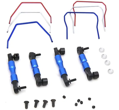 INTC31599 Front & Rear Anti Roll Stabilizer Sway Bar Kit for Traxxas 1/10 Slash 4X4
