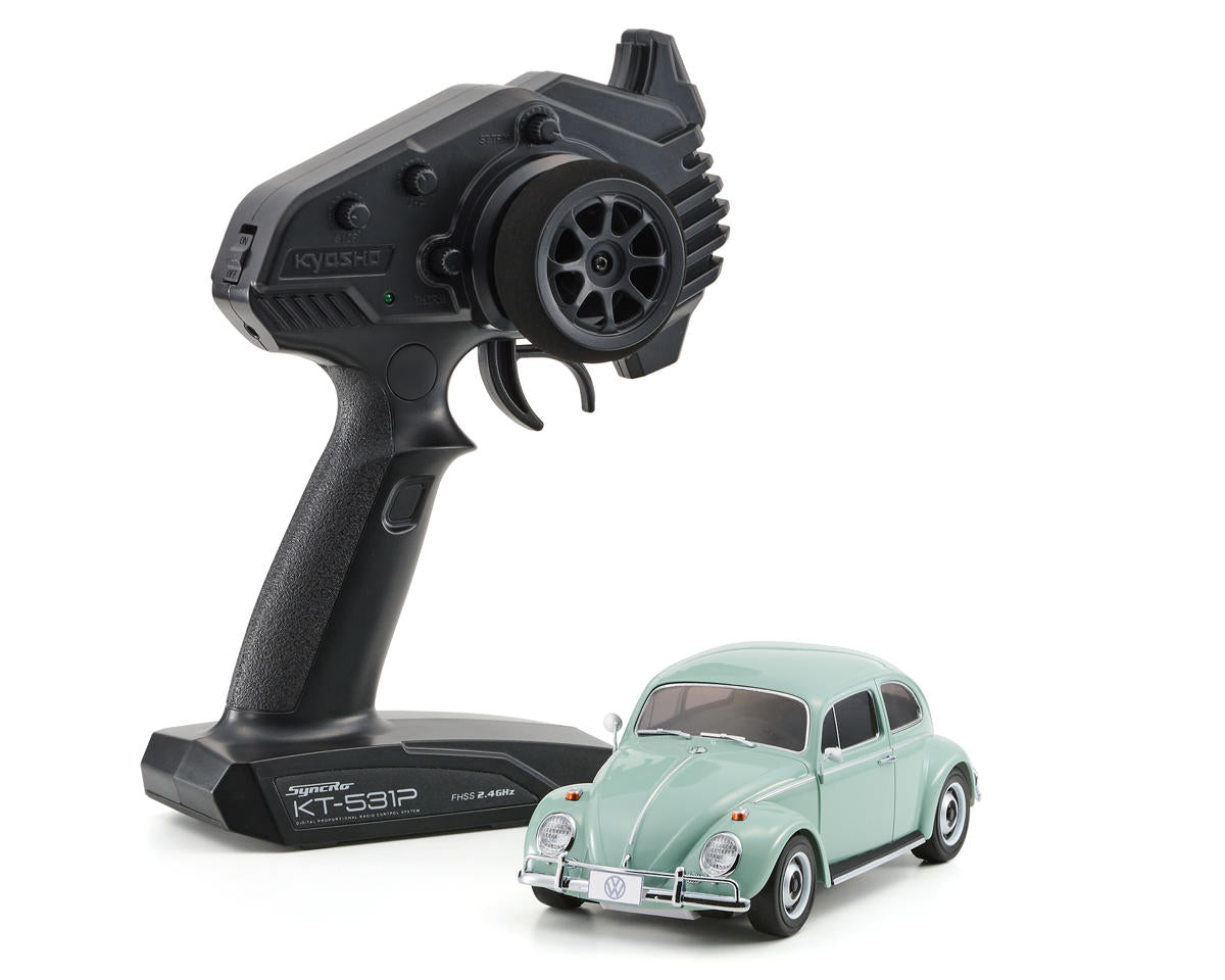 KYO32374BBL Kyosho MR-04 RWD Mini-Z Readyset w/Volkswagen 1300 Beetle 1966 Body (Bahama Blue)