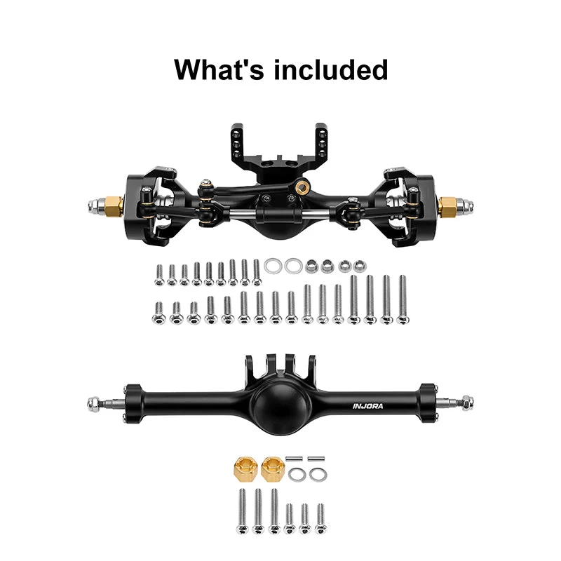 4M-121BKFR INJORA +7mm Planet Axles with Double Joint Shafts for 1/18 TRX4M
