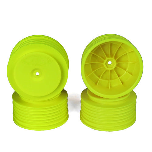 DER-PS4-LY Speedline Plus SC Wheels for TLR 22SCT - TEN-SCTE / TEKNO SCT410 / YELLOW / 4pcs