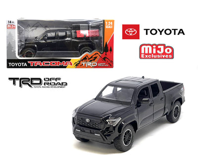 MiJo Exclusives H08778-BK 1:24 2024 Toyota Tacoma TRD Off-Road Edition – Black